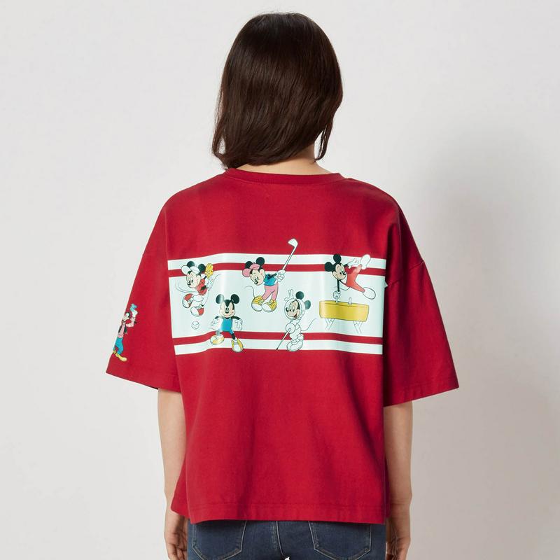 【おうちディズニー化計画】【ユニセックス】競技ブロックＴシャツ「ミッキー＆フレンズ」（ディズニー）