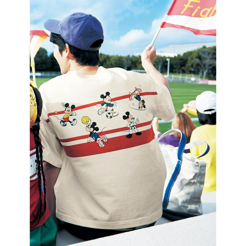 【おうちディズニー化計画】【ユニセックス】競技ブロックＴシャツ「ミッキー＆フレンズ」（ディズニー）