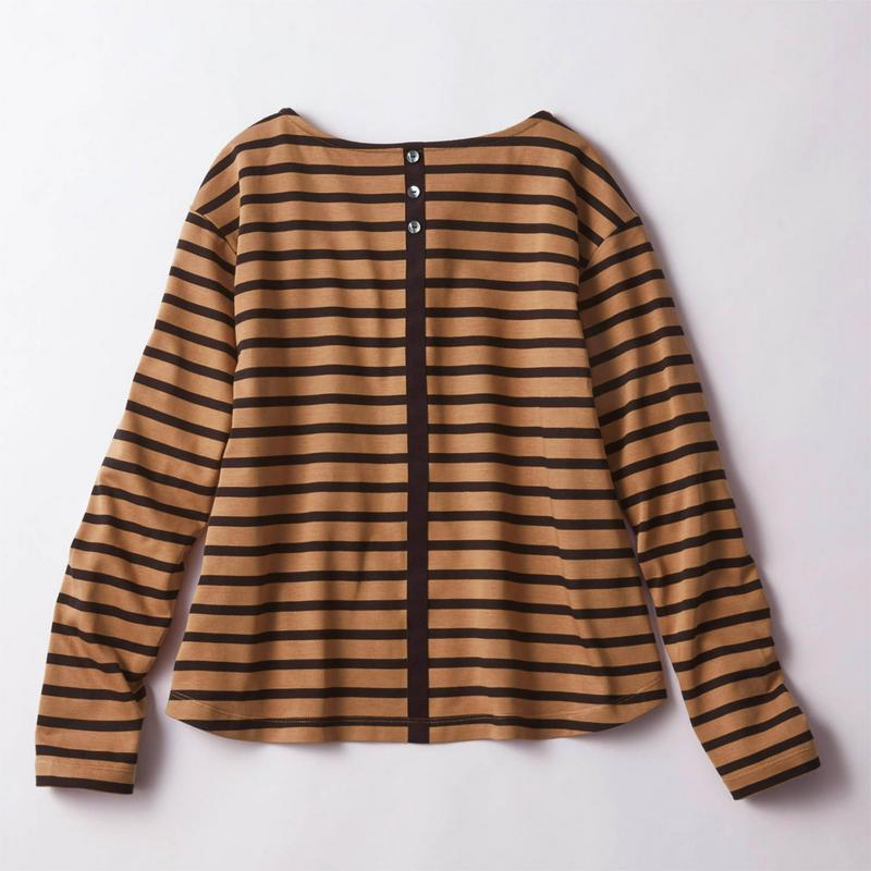 【ＳＴＹＬＥ　ＳＮＡＰセレクト】すっきり見せ大人ボーダーカットソー［日本製］（スタイルノート／StyleNote）