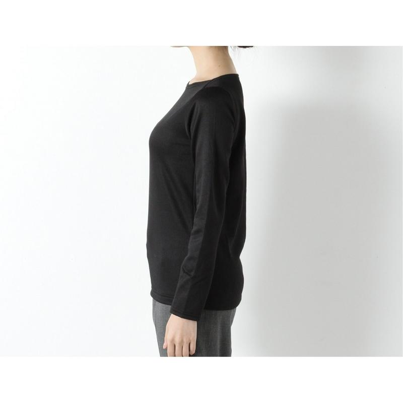 【９／２５販売終了】静電気抑制テープ付裏起毛リブボートネックＴシャツ（ページワン/PAGE ONE）