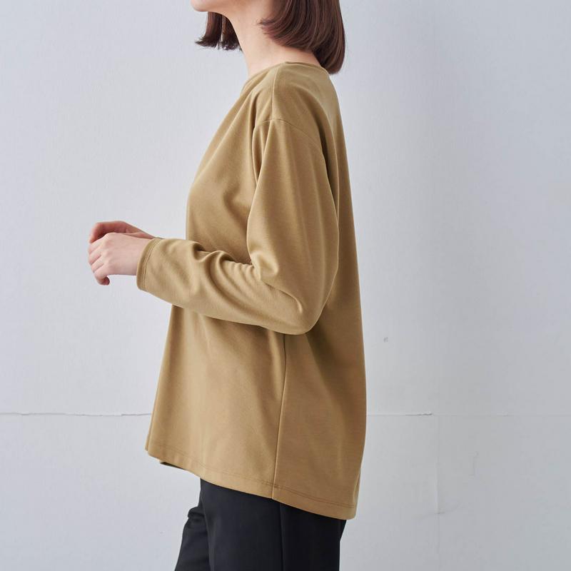 【９／２５販売終了】すっきり見えタックカットソーチュニック