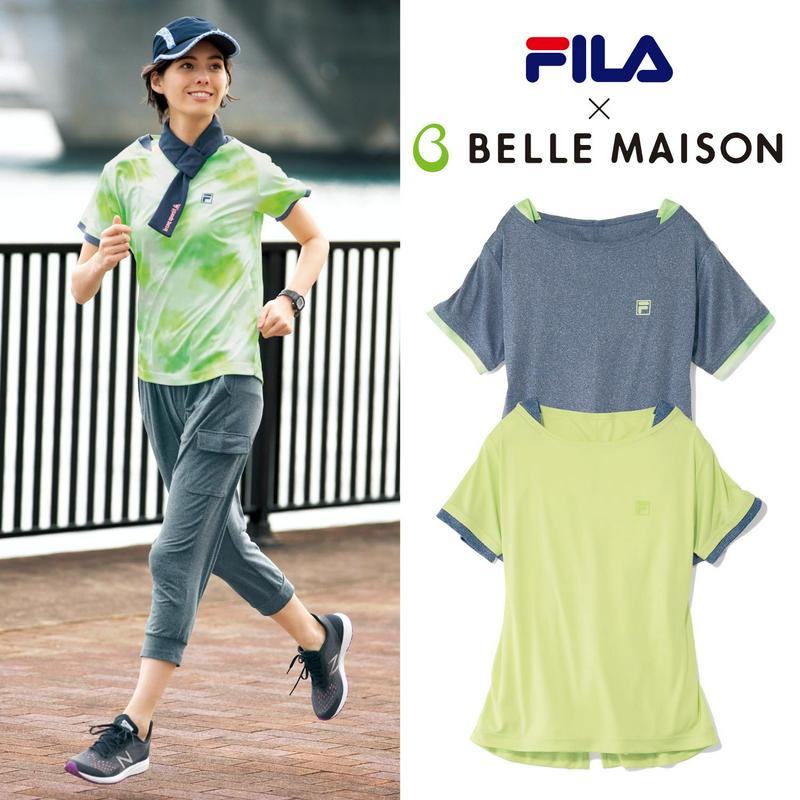 １枚でおしゃれ見え！レイヤード風半袖Ｔシャツ（フィラ/FILA）