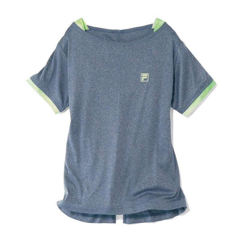 １枚でおしゃれ見え！レイヤード風半袖Ｔシャツ（フィラ/FILA）