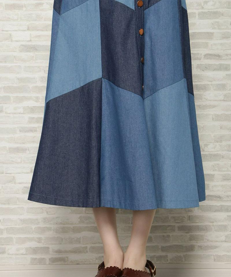 【WEB限定】デニムカラーＭＩＸスカート