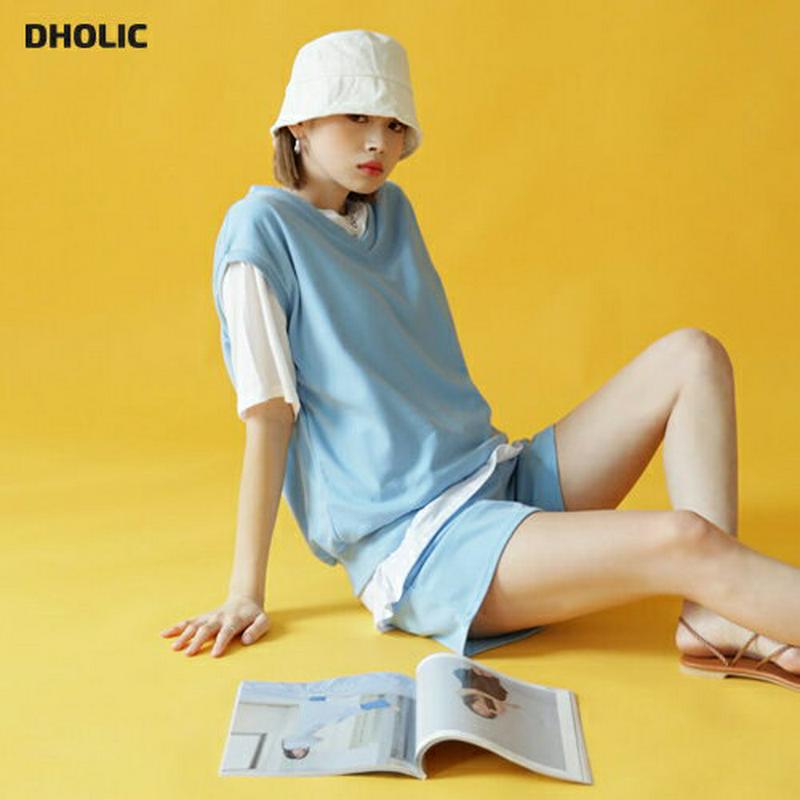 【新作10%OFF】Tシャツ&ベスト&パンツ3SET・全4色・b47754 レディース【pt】【韓国 ファッション セット 3点