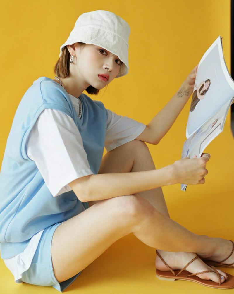 【新作10%OFF】Tシャツ&ベスト&パンツ3SET・全4色・b47754 レディース【pt】【韓国 ファッション セット 3点