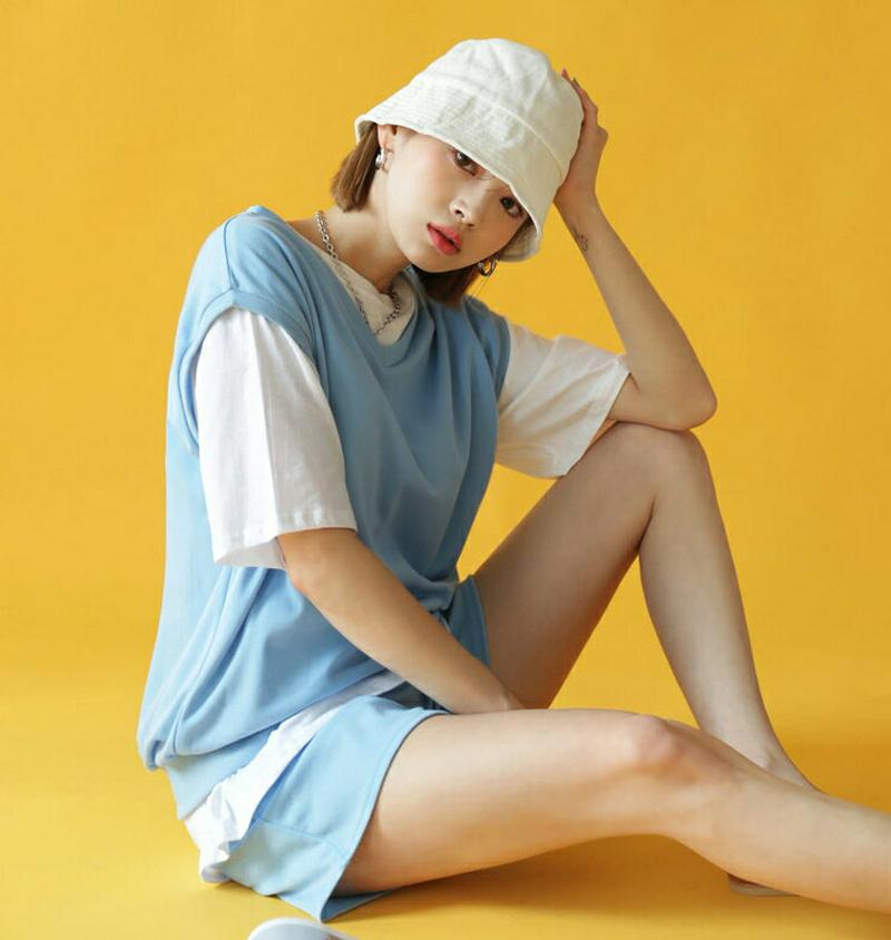 【新作10%OFF】Tシャツ&ベスト&パンツ3SET・全4色・b47754 レディース【pt】【韓国 ファッション セット 3点