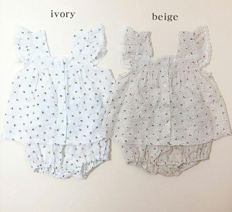 【新作10%OFF】フリルスリーブスクエアネックブラウス・p004360 キッズ【0~2才】【tops】【トップス ブラウス キ