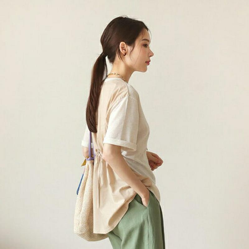 【新作10%OFF】バックドロストニット・全2色・t63077 レディース【tops】【韓国 ファッション トップス ニット ニ