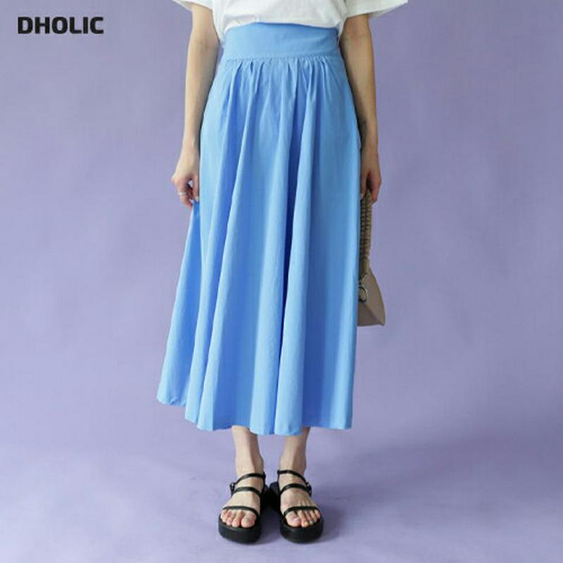 【新作10%OFF】コットンフレアスカート・全4色・b47730 レディース【sk】【韓国 ファッション スカート ロング ロン