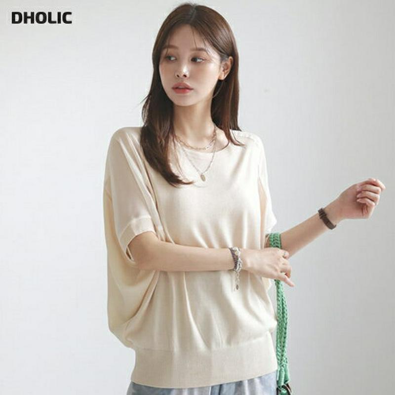 【新作10%OFF】コントラストドルマンニット・全4色・b63078 レディース【tops】【韓国 ファッション トップス ニッ