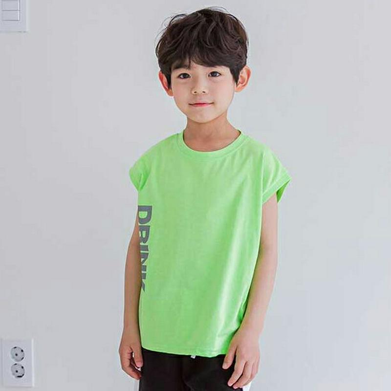 バックロゴフレンチスリーブTシャツ・u04295・キッズ 【3~8才】【tops】【韓国 ファッション トップス Tシャツ カッ
