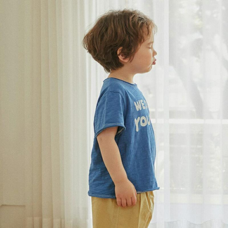 WE DO半袖Tシャツ・u03796-2・キッズ 【3~8才】【tops】【韓国 ファッション トップス Tシャツ カットソー 