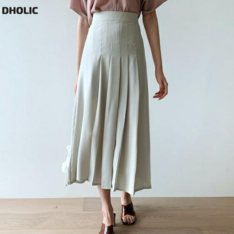 タックフレアスカート・全4色・t56505 レディース【sk】【韓国 ファッション スカート ロング ロングスカート フレア フ