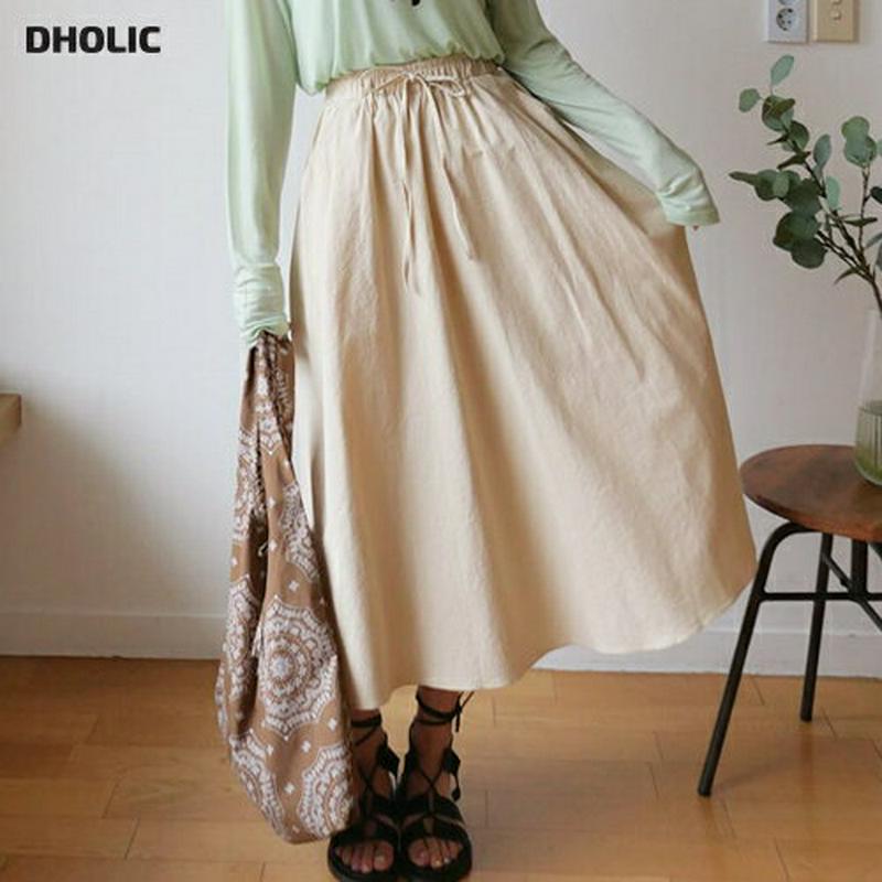 【新作10%OFF】イージーポケットスカート・全3色・t60388 レディース【sk】【韓国 ファッション スカート ロング ロ