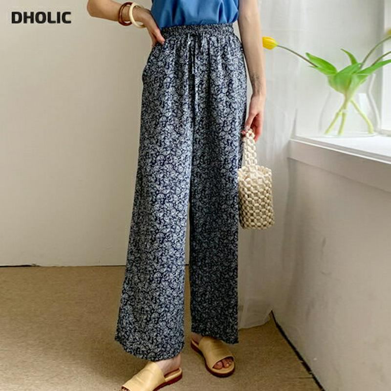【新作10%OFF】ペイズリーストレッチパンツ・全2色・b60386 レディース【pt】【韓国 ファッション パンツ ロングパン