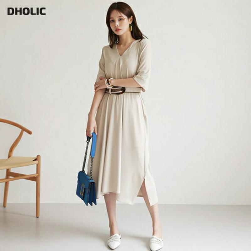 【新作10%OFF】ドルマンスリーブワンピース・全3色・b63082 レディース【ops】【韓国 ファッション ワンピース ミデ