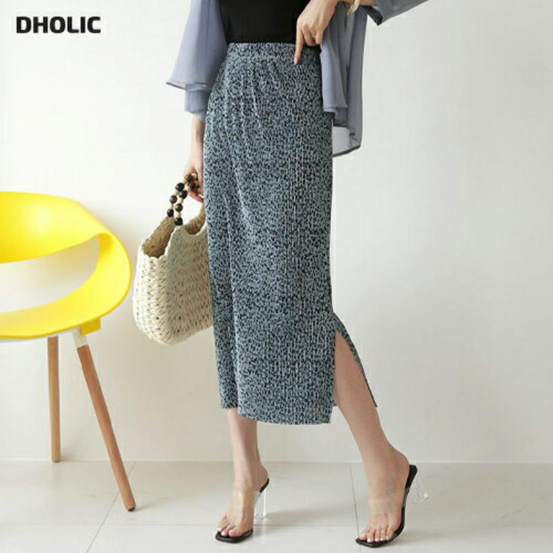 【新作10%OFF】レオパードプリーツスカート・全4色・b63091 レディース【sk】【韓国 ファッション スカート ロング 