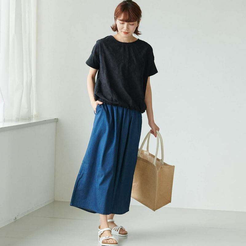 【ｎｏｊｅａｎ】裾バルーンＴシャツ【Ｍ～５Ｌ】（ノージーン/NO JEAN）