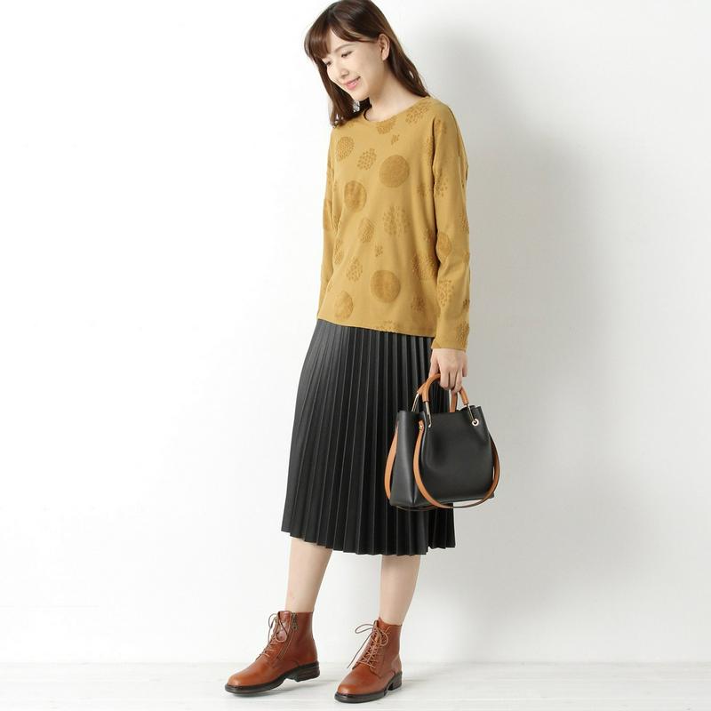 ジャガードドロップショルダーＴシャツ【Ｍ～５Ｌ】（ノージーン/NO JEAN）