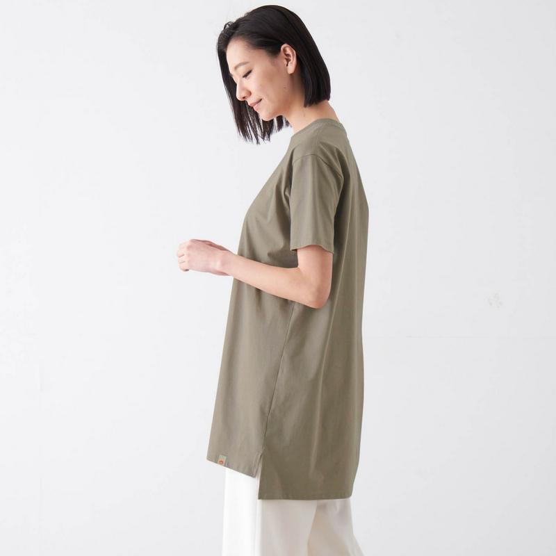 綿１００％チュニックプリントＴシャツ【Ｓ～６Ｌ】（ベティスミス／Betty Smith）