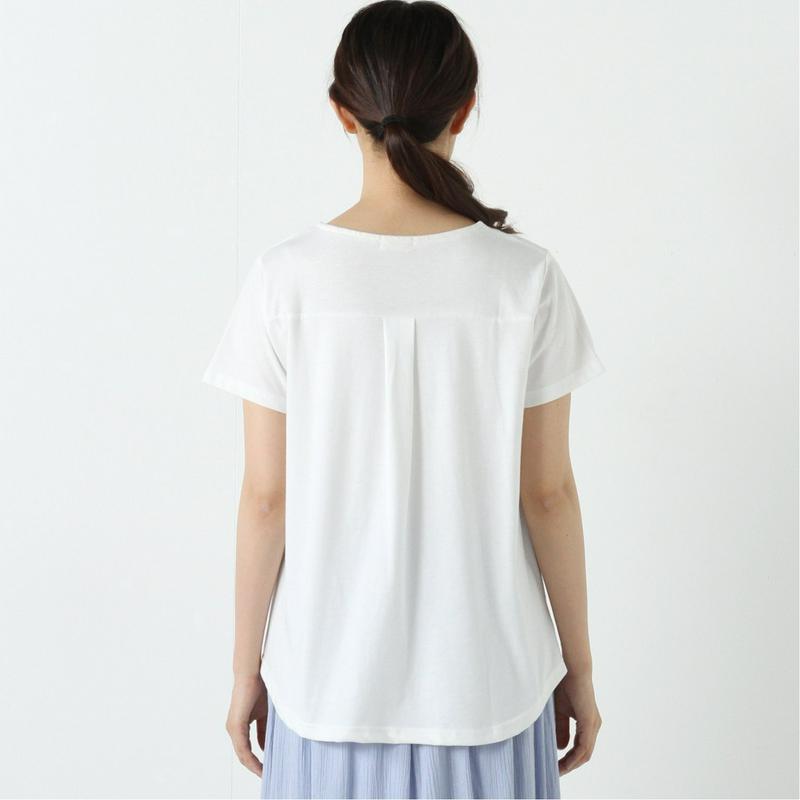 【ｎｏｊｅａｎ】前身刺繍布帛レイヤードＴシャツ【Ｍ～５Ｌ】（ノージーン/NO JEAN）