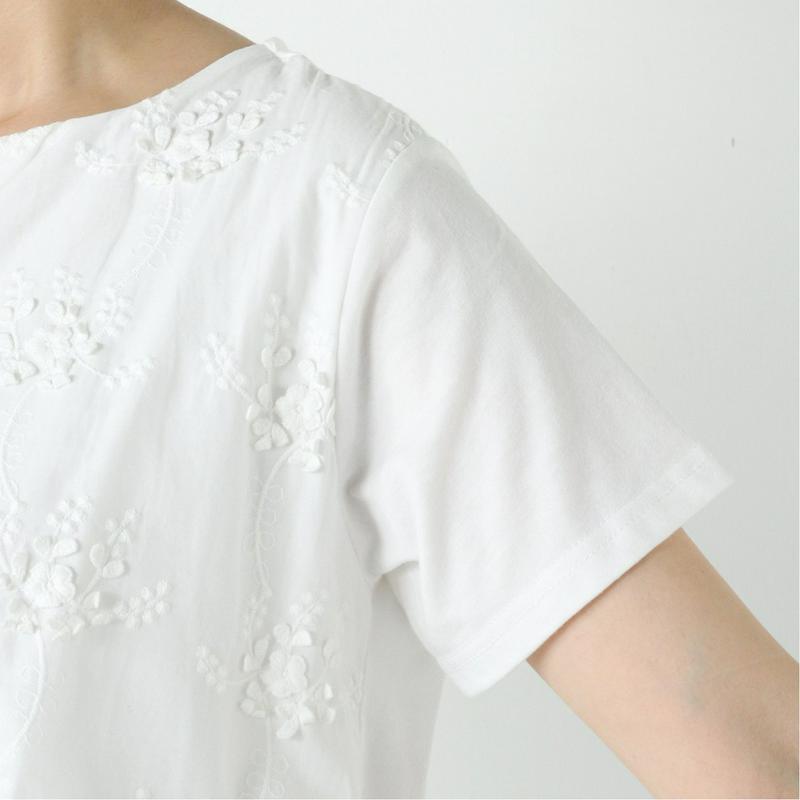 【ｎｏｊｅａｎ】前身刺繍布帛レイヤードＴシャツ【Ｍ～５Ｌ】（ノージーン/NO JEAN）