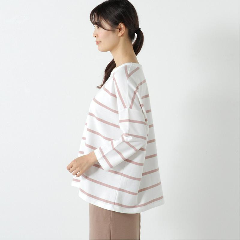 ９分袖ボーダーＢＩＧＴシャツ【Ｍ～５Ｌ】（ノージーン/NO JEAN）