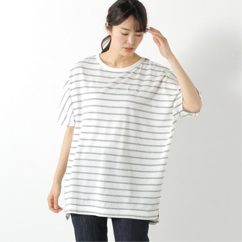 【コンバース】先染めボーダーガーゼミニ裏毛ドルマンＢＩＧＴシャツ【Ｍ～３Ｌ】（コンバース/CONVERSE）