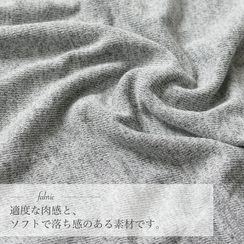 大人気シリーズ☆お尻の隠れる丈のタックチュニック長袖カットソー【Ｍ～１０Ｌ】