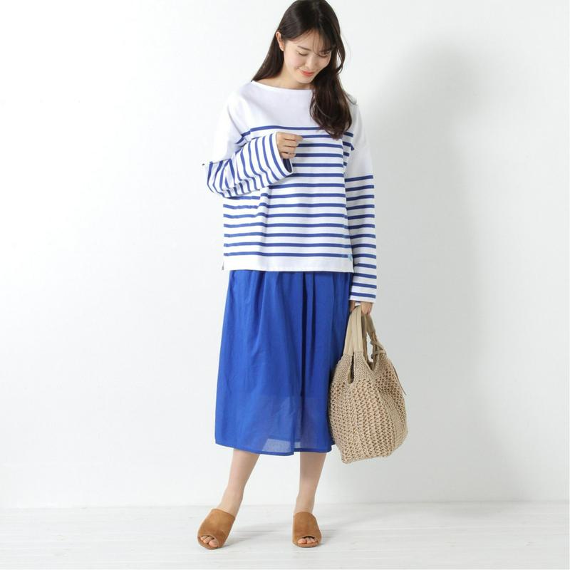 ラッセルドロップショルダーバスクＴシャツ（オーシバル／ORCIVAL）
