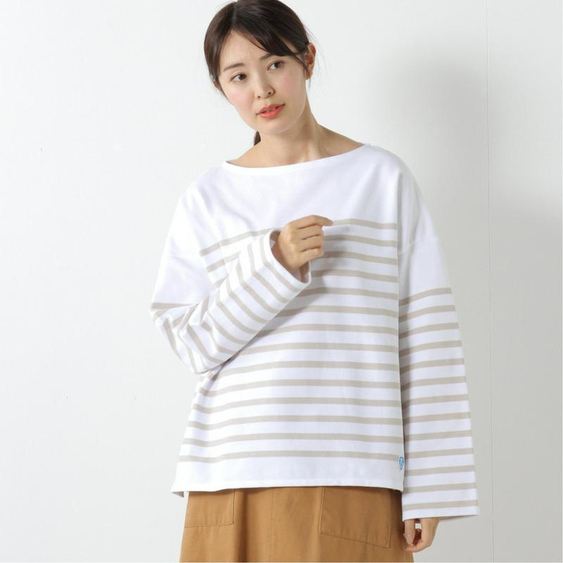ラッセルドロップショルダーバスクＴシャツ（オーシバル／ORCIVAL）