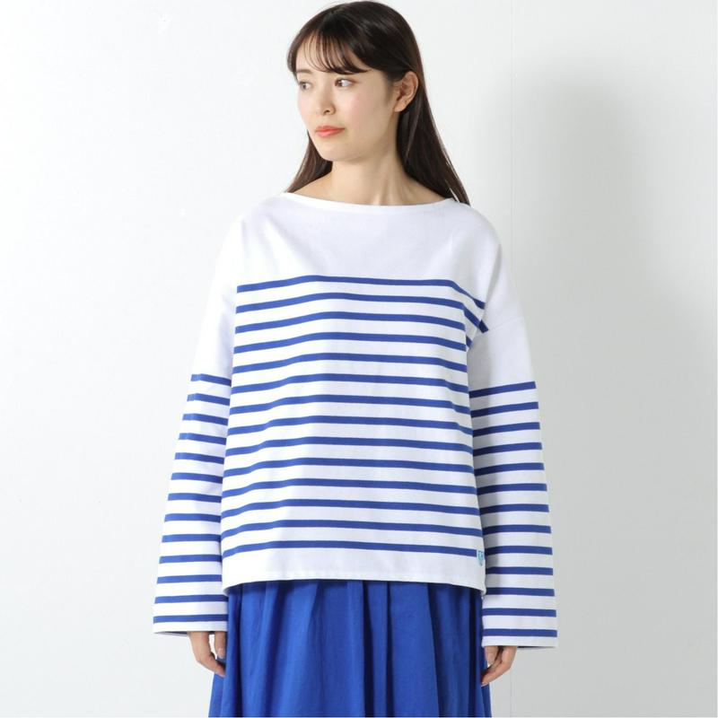 ラッセルドロップショルダーバスクＴシャツ（オーシバル／ORCIVAL）