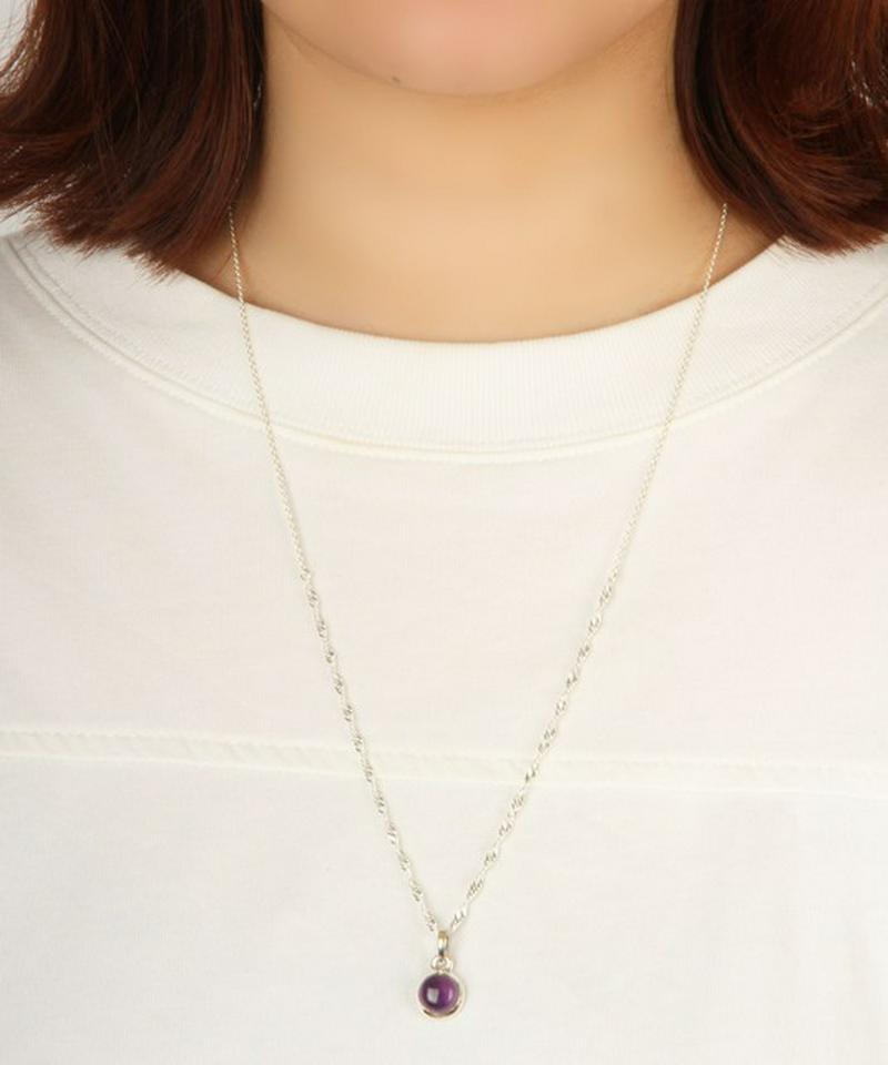 【フランス買付】アメジスト丸ネックレス