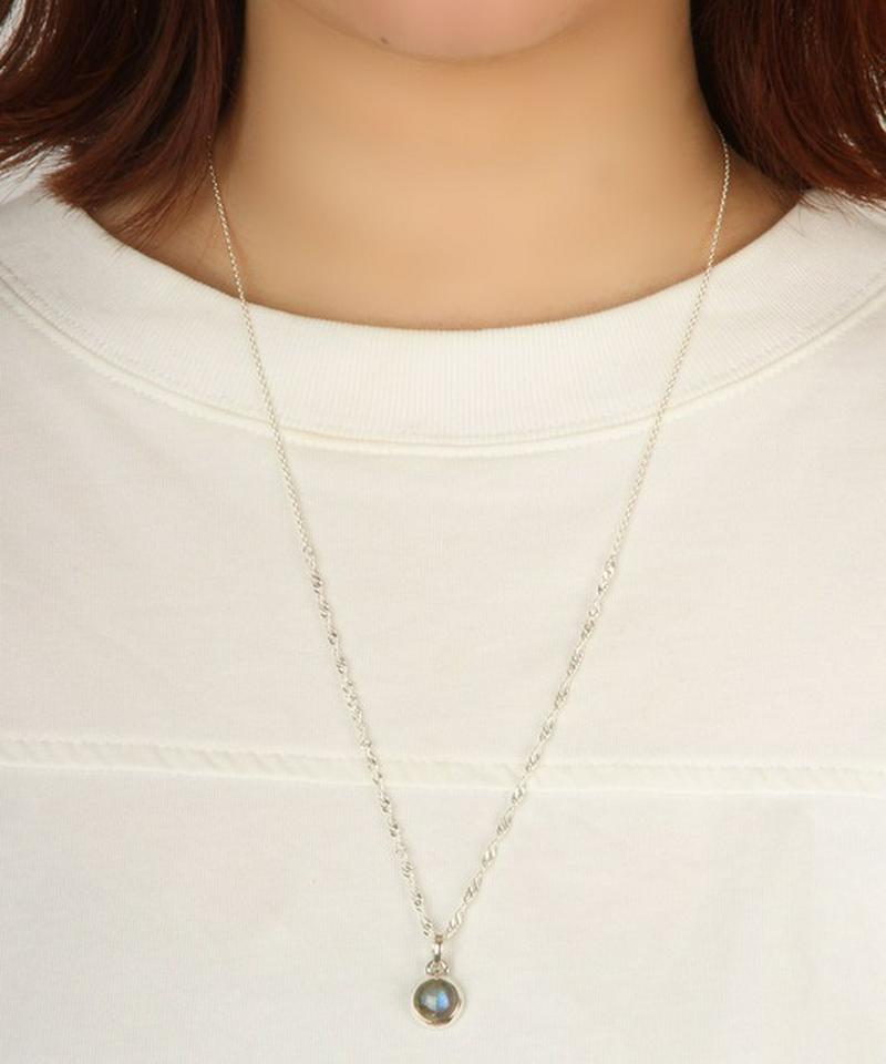 【フランス買付】ラブラドライト丸ネックレス(一点もの)