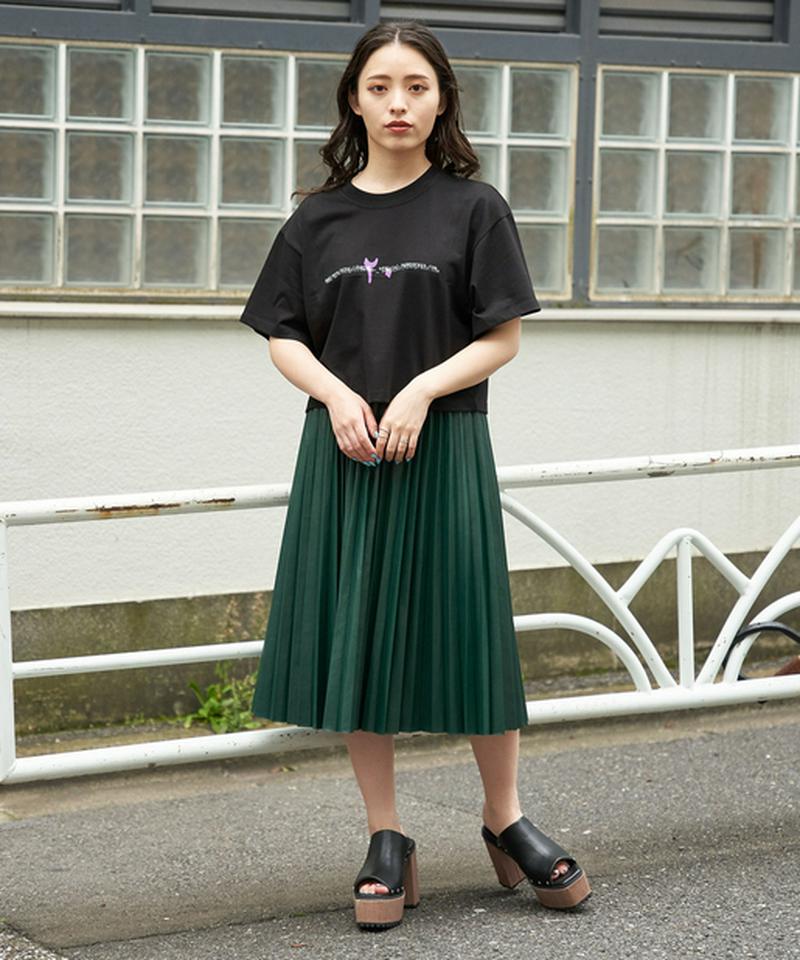 【2020AW】フェイクレザープリーツスカート