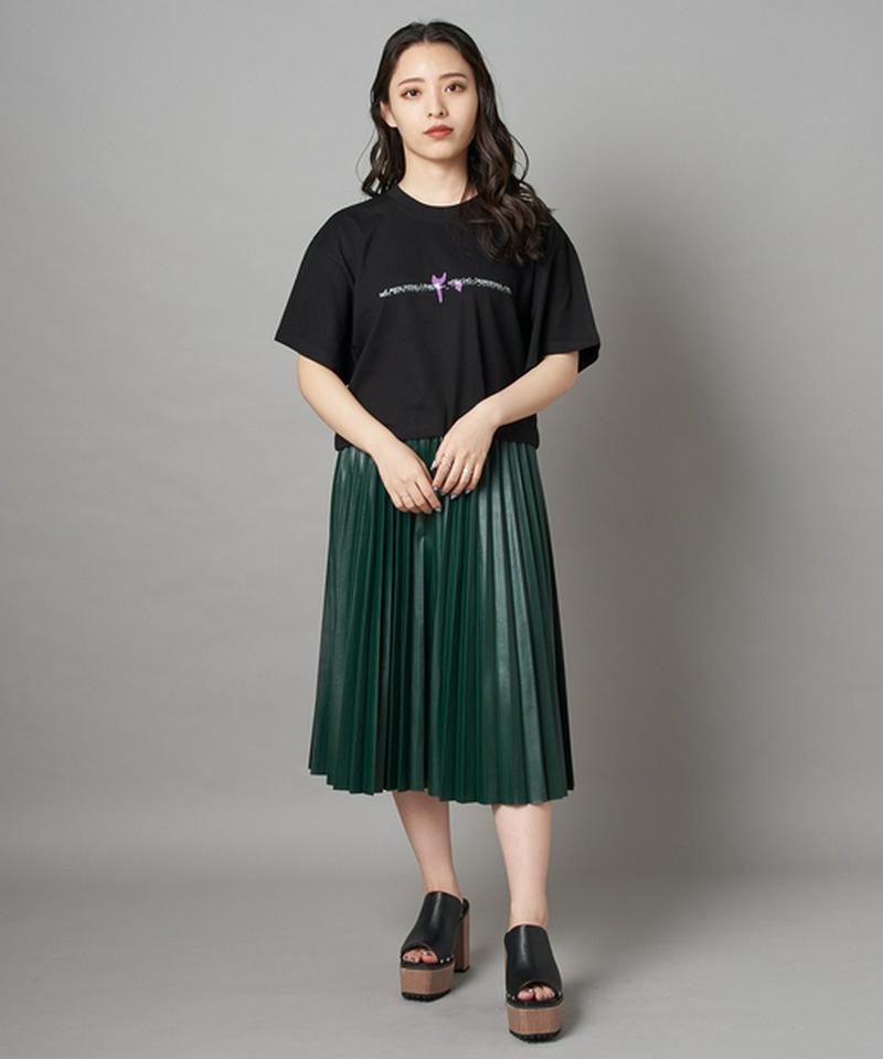 【2020AW】フェイクレザープリーツスカート
