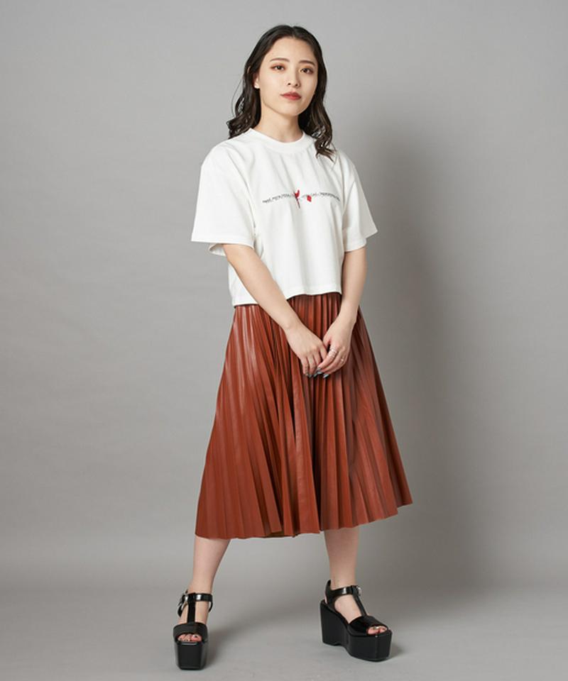 【2020AW】フェイクレザープリーツスカート