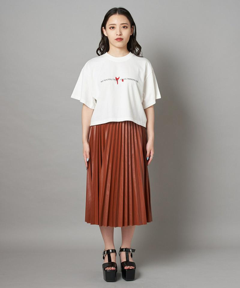 【2020AW】フェイクレザープリーツスカート