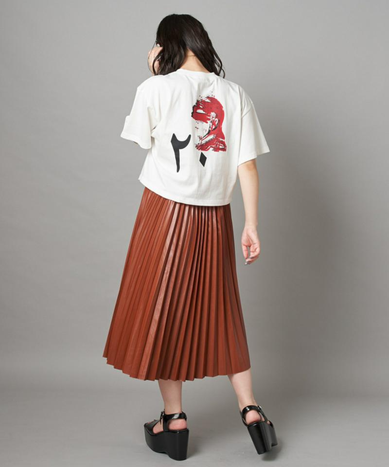 【2020AW】フェイクレザープリーツスカート