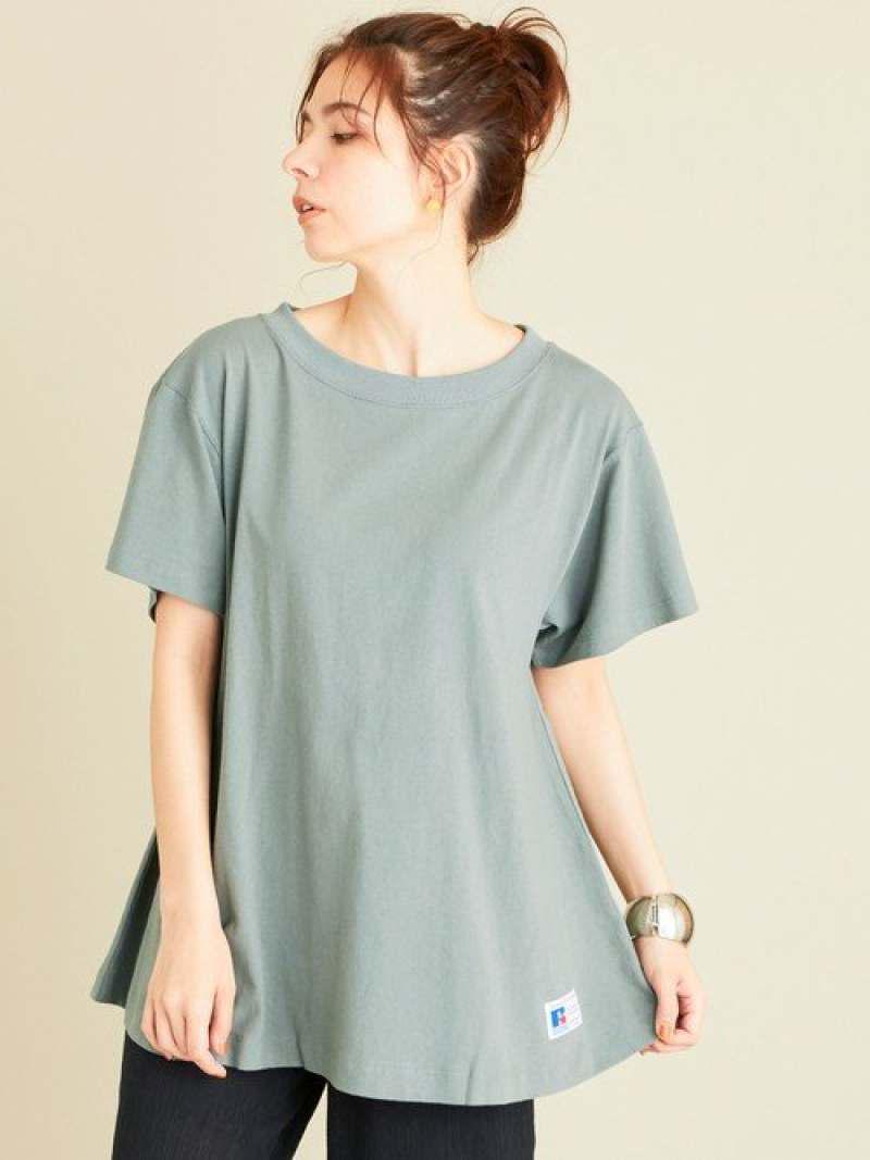 【別注】<RUSSELL ATHLETIC>∴フレアショートスリーブTシャツ о