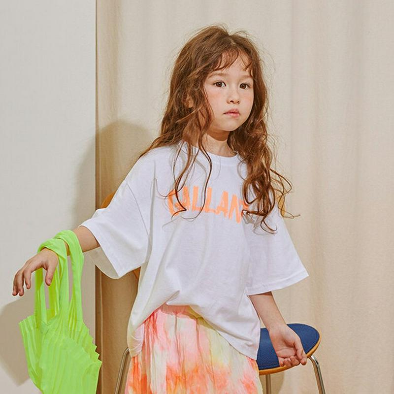 【新作10%OFF】ペイント風レタリングTシャツ・u04458・キッズ 【3~8才】【tops】【韓国 ファッション トップス 