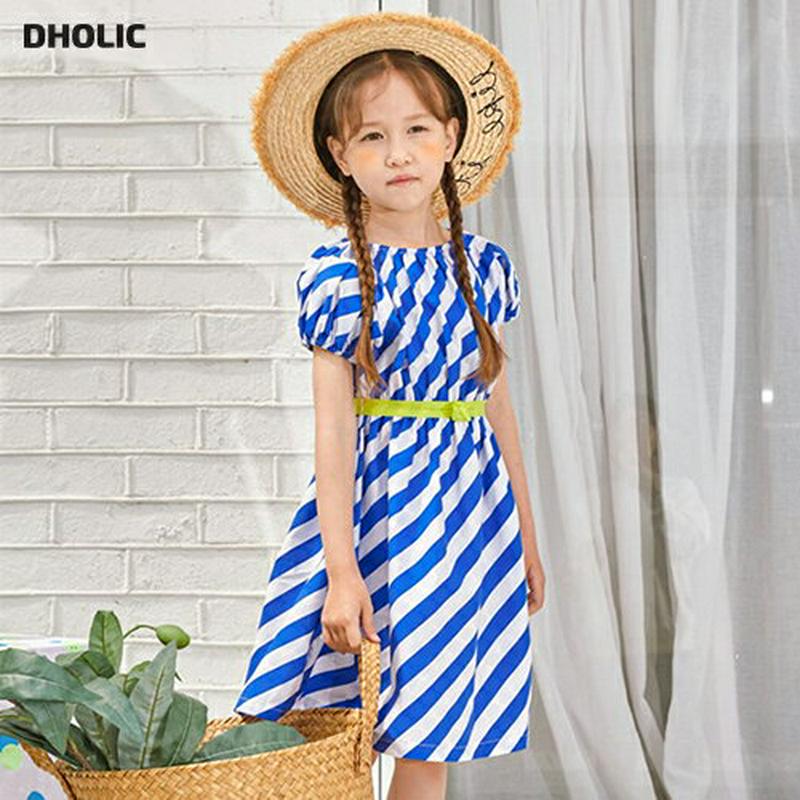 【新作10%OFF】イアゴナルストライプワンピース・u04467・キッズ 【3~8才】【ops】【韓国 ファッション ワンピース