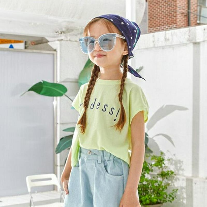 【新作10%OFF】バックツイストTシャツ・u04470・キッズ 【3~8才】【tops】【韓国 ファッション トップス Tシャ