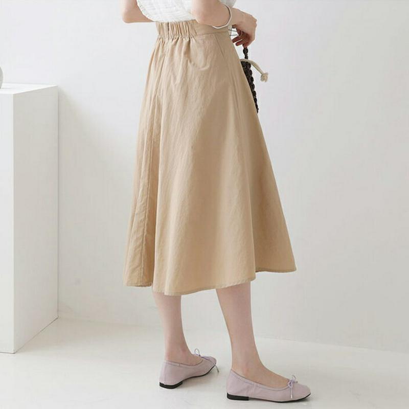 【新作10%OFF】Aラインボタンスカート・全3色・b63172 レディース【sk】【韓国 ファッション ボトムス スカート ロ