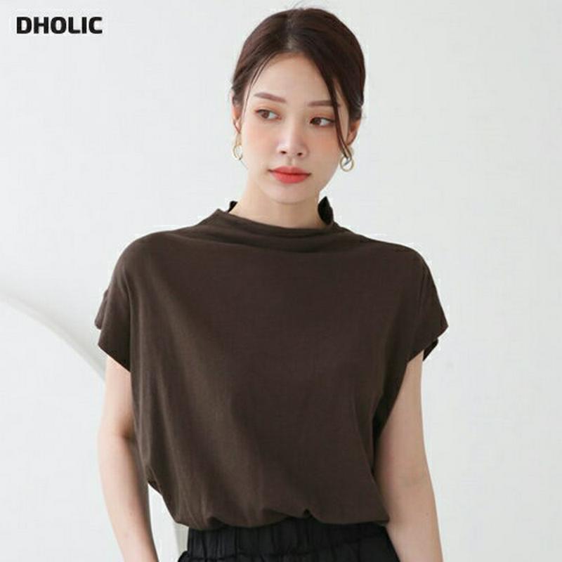 【新作10%OFF】ハーフネックドルマンTシャツ・全7色・b63141 レディース【tops】【韓国 ファッション トップス T