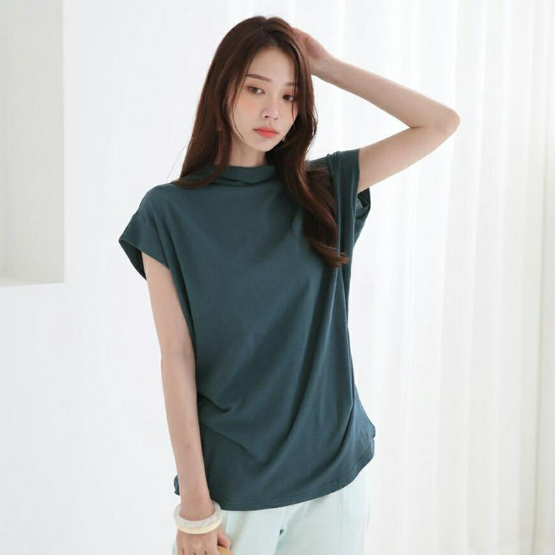 【新作10%OFF】ハーフネックドルマンTシャツ・全7色・b63141 レディース【tops】【韓国 ファッション トップス T