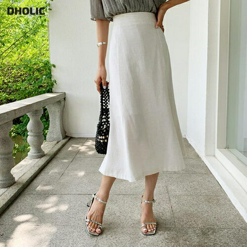 【新作10%OFF】リネン混マーメイドスカート・全3色・b60487 レディース【sk】【韓国 ファッション スカート ロング 