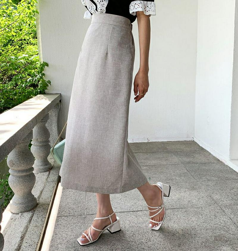 【新作10%OFF】Hラインスリットスカート・全3色・t56164 レディース【sk】【韓国 ファッション スカート ロング ロ