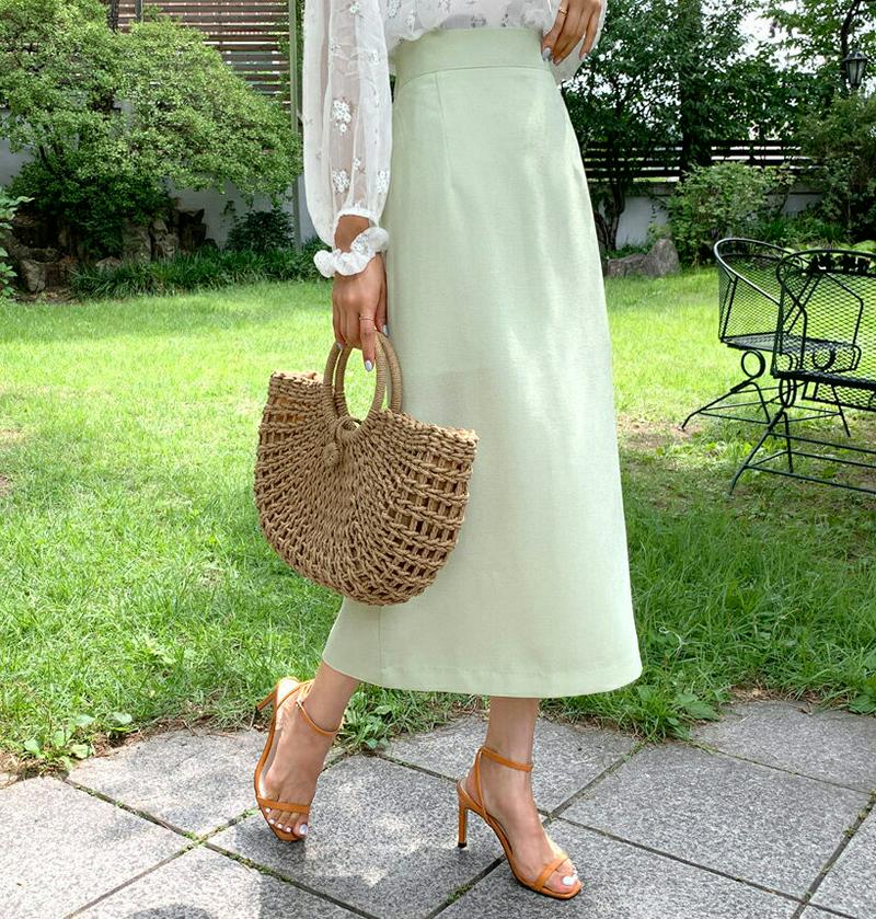 【新作10%OFF】Hラインスリットスカート・全3色・t56164 レディース【sk】【韓国 ファッション スカート ロング ロ